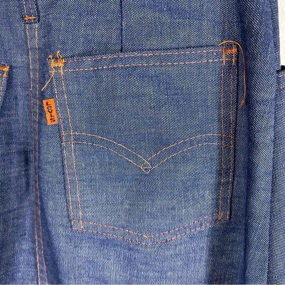 Vintage 1960’s, 1970’s Levi’s Button Down A Line Maxi Skirt Orange Label - Picture 8 of 11